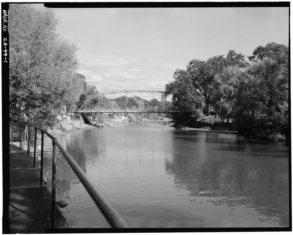 Historic west elevation photograph of Cache Creek Bridge near Dam Road in Clearlake, Lake County, California